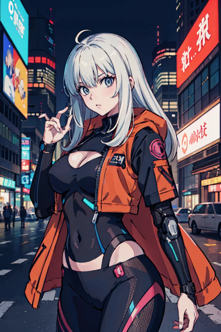 raining night,city,A beautiful woman in gyaru makeup wearing sport suit on the bustling streets of Gintama, surrounded by vendors, beautiful portrait of a stunning goddess girl, beautiful detailed face, porcelain skin, full body shot, centered, ultra soft lighting, symmetry, intricate, elegant, highly detailed, photorealistic, artstation, concept art, smooth, as imagined by greg rutkowski and borris vallejo, cover, vogue style