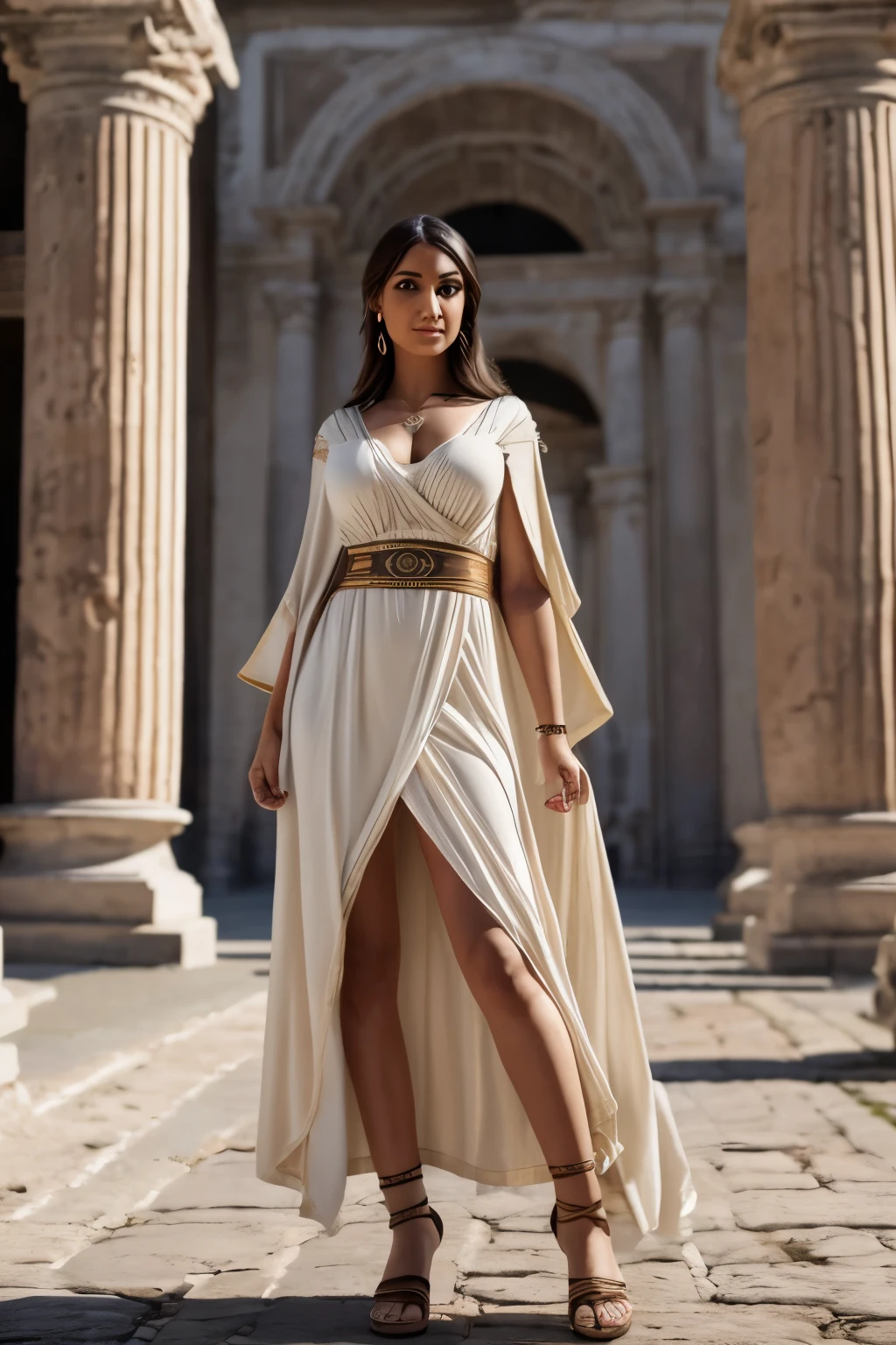 chica en Imperio romano, chica en la antigua roma, dressed in a tunic and cloak, palla, de abundantes pliegues y que envuelve todo su cuerpo, transparencia, (La mejor calidad, 8k, 32K, Obra maestra, UHD: 1.3), Imagen tomada con Canon EOS 5 D, Socket with Canon 8 0 D, Pose sexy, Imagen tomada con la EOS 5D Mark IV de Canon, Tomada con Sony Alpha 9