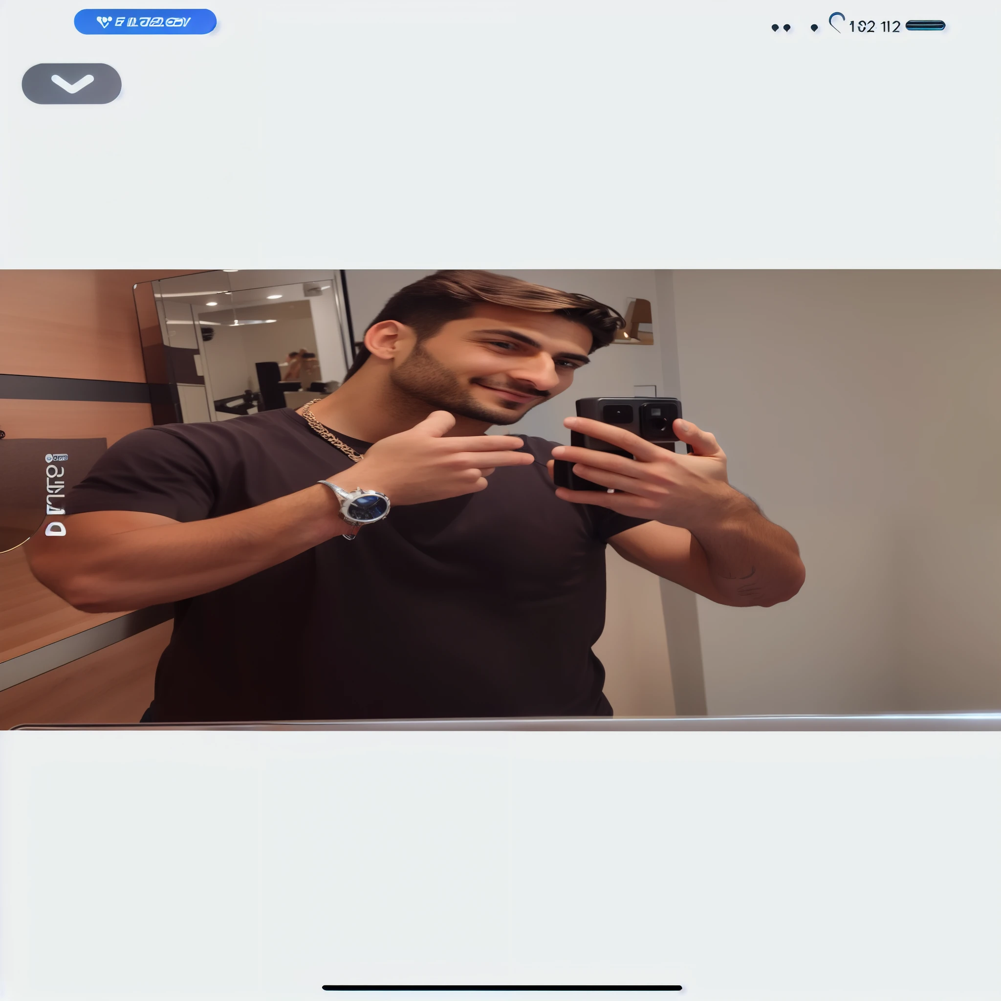 araffed man taking a selfie in a mirror with a camera, taken in the early 2020s, enes dirig, singer maluma, he is about 3 0 years old, facebook post, he is about 30 years old, dr zeus, he is about 2 5 years old, reddit post, very very low quality picture, instagram post