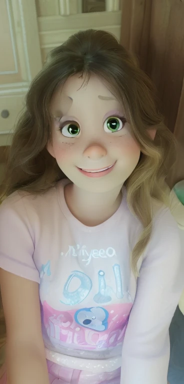 una chica de alta calidad, Estilo Disney Pixar, mejor calidad