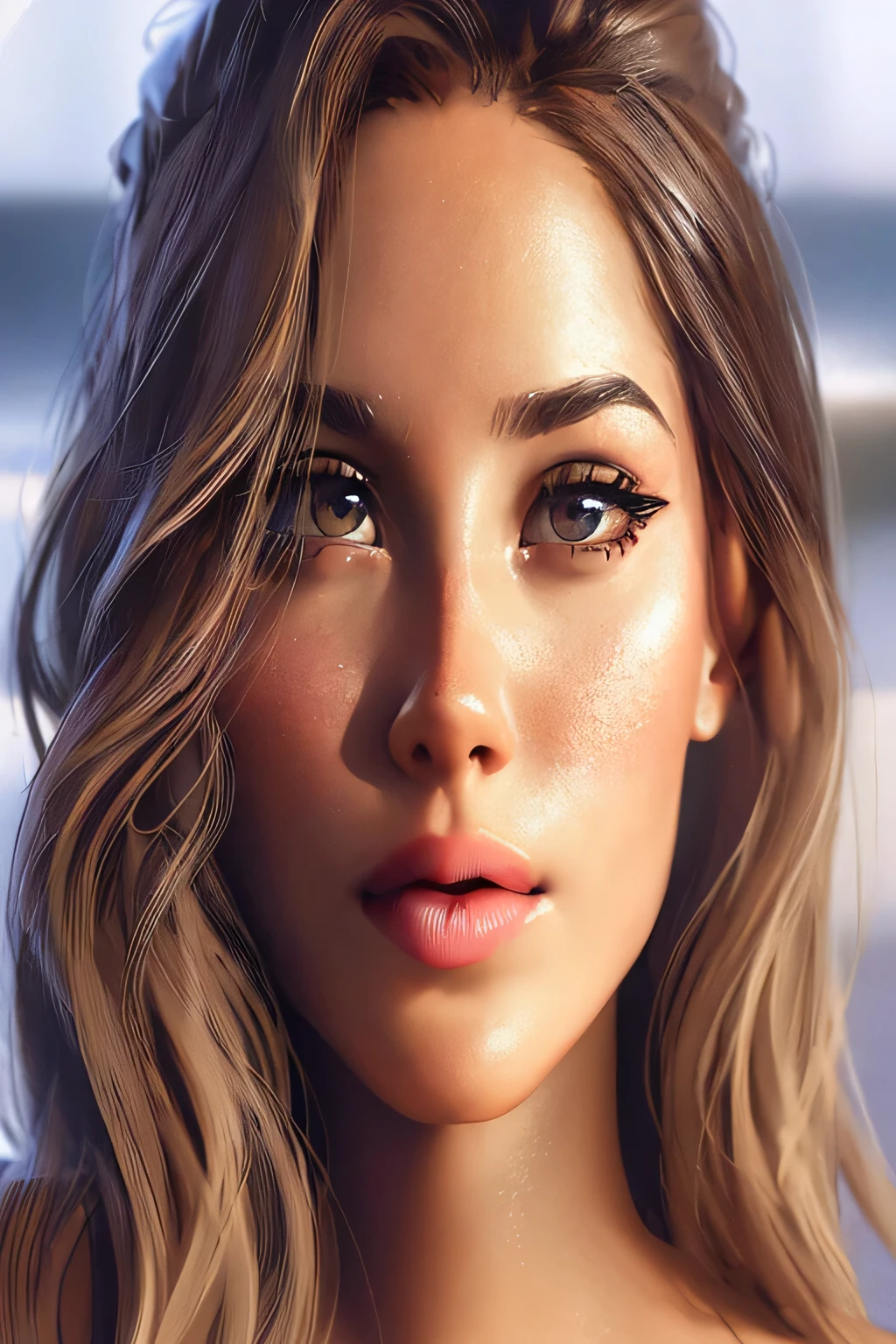 un primer plano de una mujer con cabello largo y rostro pecoso, photoCara hermosa realista, Arte digital realista 4K, Arte digital realista 4K, Hermosa cara realista, Cara hermosa realista, Pintura digital realista, realistic digital illustration, Cara realista detallada, hyperCara hermosa realista, highly Cara realista detallada, Cara hermosa y realista, Cara realista y detallada, Cara realista y detallada portrait
