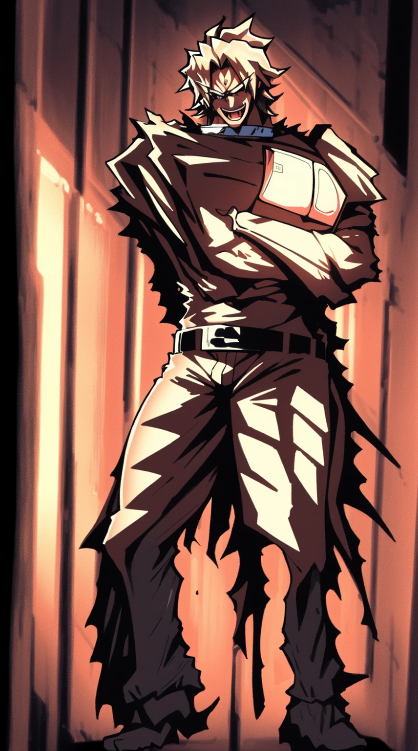 masterpiece, adam blade76, black jacked, long jacked, glasses, pants, belt, muscle, open mouth, smile, desert, sun, tower, full body, feet,refsheet, UHD, retina, masterpiece, ccurate, anatomically correct, textured skin, super detail, high details, high quality, award winning, best quality, highres, pullover