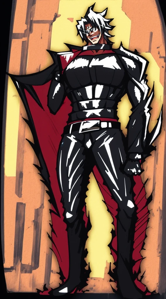 masterpiece, adam blade76, black jacked, long jacked, glasses, pants, belt, muscle, open mouth, smile, desert, sun, tower, full body, feet,refsheet, UHD, retina, masterpiece, ccurate, anatomically correct, textured skin, super detail, high details, high quality, award winning, best quality, highres, pullover