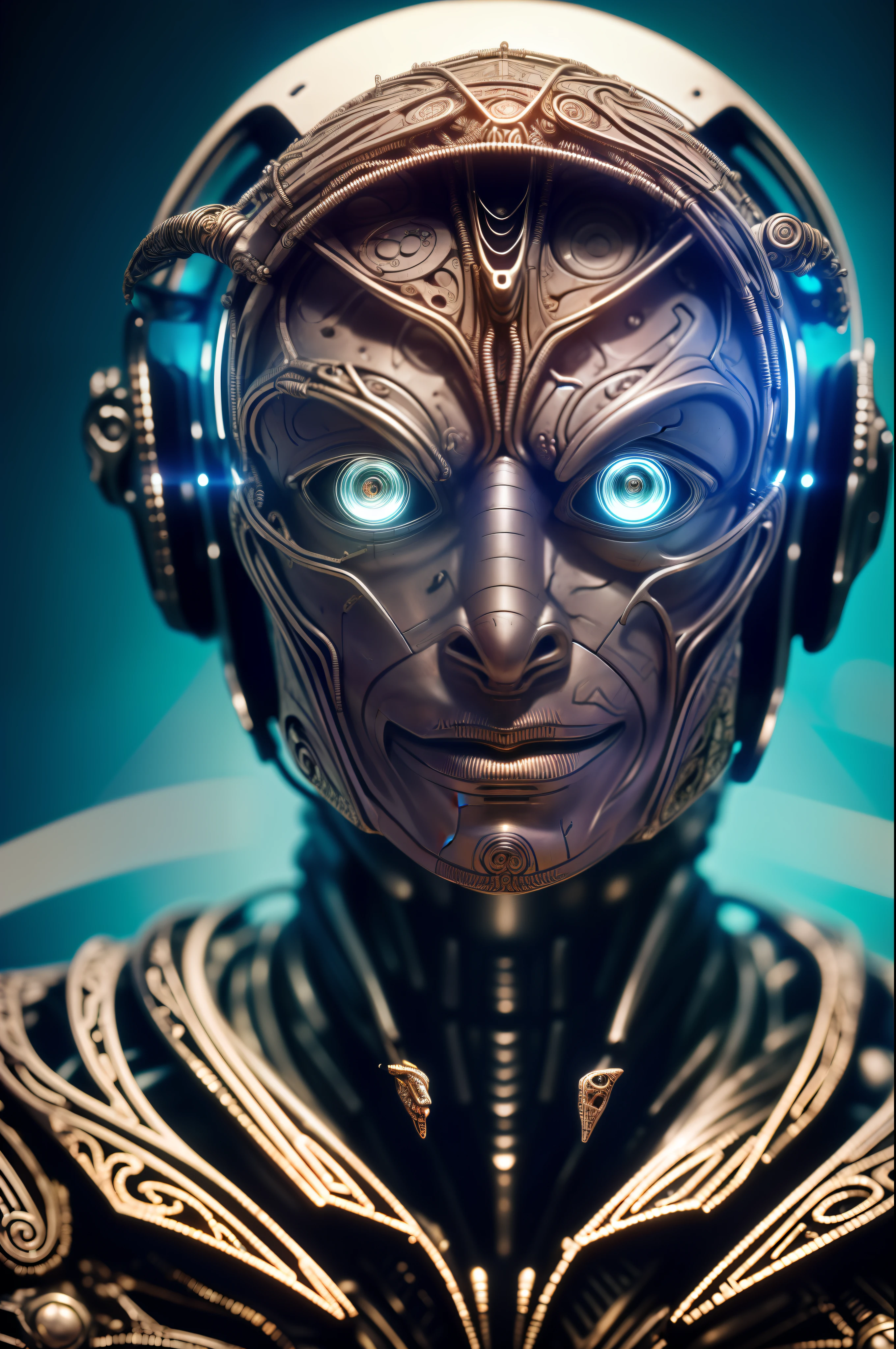 to8contrast style, a beautiful alien made of metal, (cyborg:1.2), ([ detailed wire]:1.3), (intricate details), hdr, (intricate details, hyperdetailed:1.2), cinematic photo, vignette, centered, by Stray game, (the most beautiful portrait in the world:1.5)