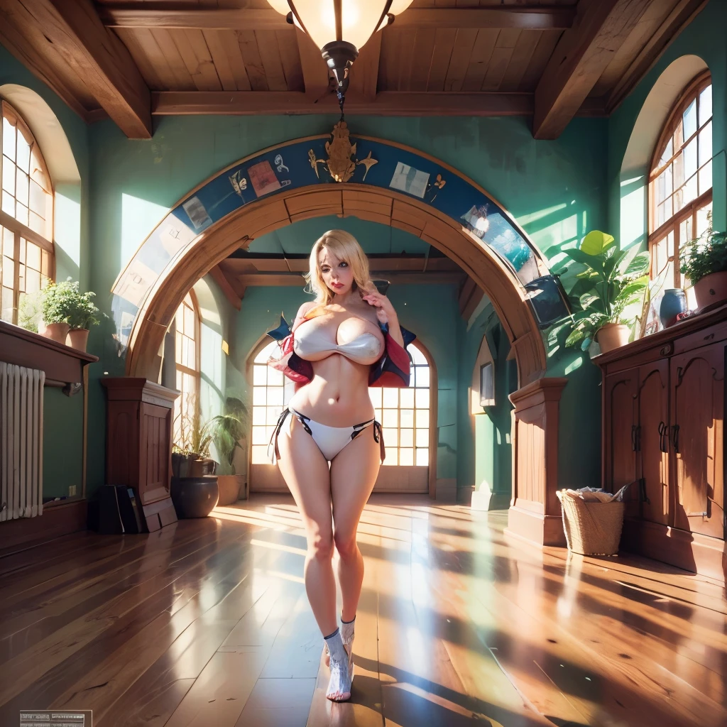 Blonde girl, real picture, high resolution, sexy, big boobs, big ass, --auto --s2