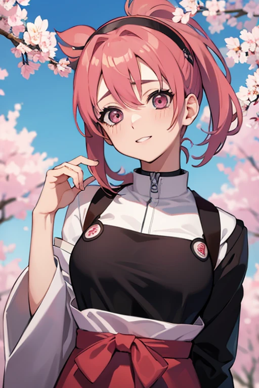 Sakura besando a Naruto, anime.