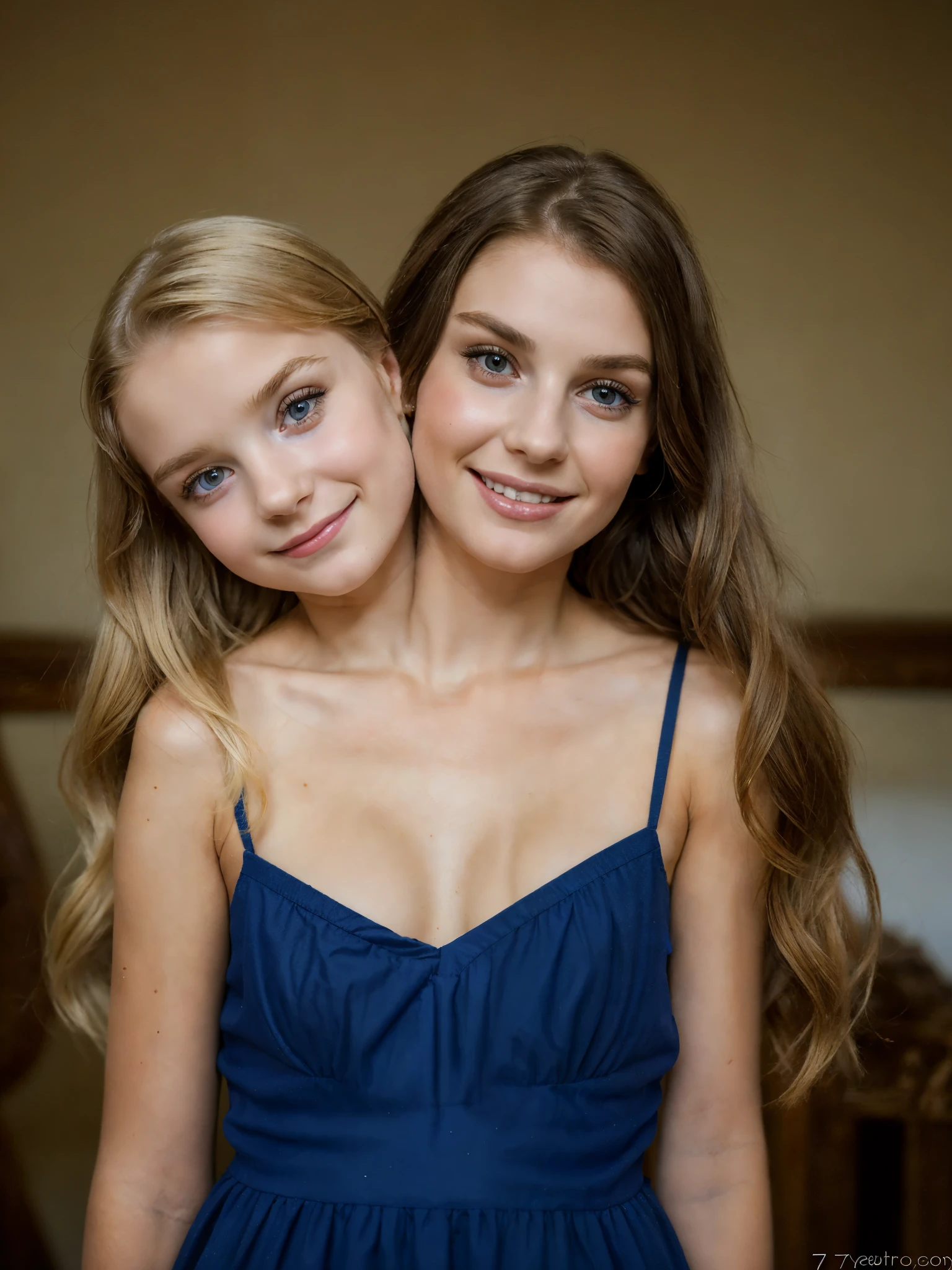 2heads, (two headed girl:1.5), (a 7 and a 22 year old woman:1.5), (a blonde and a brunette:1.3)