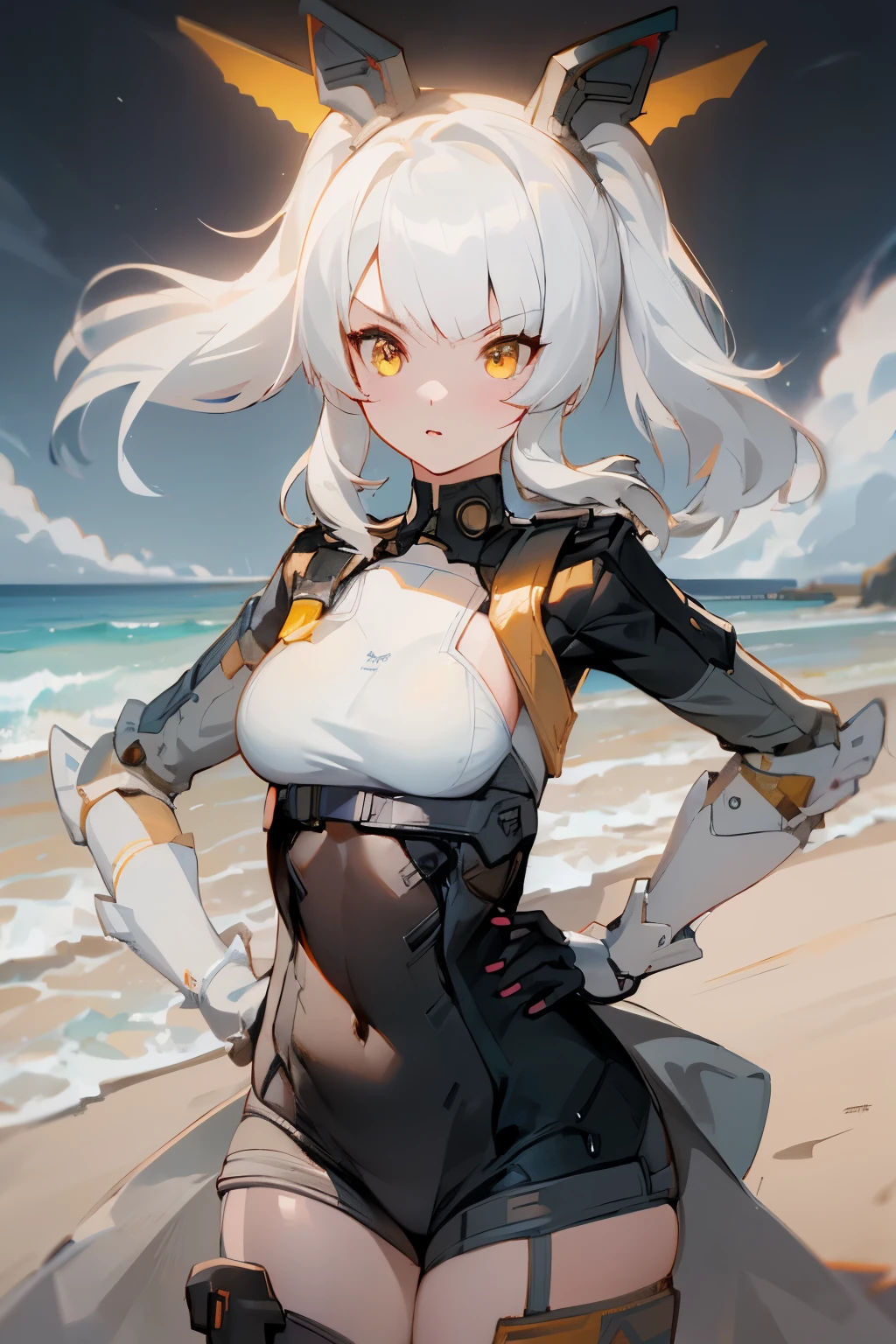 1girl, angry, dress,
upperbody, standing, hand on hip, ditaled hands,
beach, sun weather, rainbow <lora:karenina:0.8>