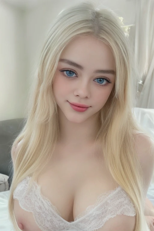 RAW,, Nikon Z 85mm, award-winning glamor photography, ((best quality)), ((masterpiece)), ((realistic)), beautiful russian woman, white lace dress, white skin, 18 years old, (long blonde hair),smile, hazel eyes, perky huge breasts, sitting in the bed, eiffel tower in the background, ((huge breasts)), innocent, intricate details, highly detailed, sharp focus, professional, 4k, divine rays, hand model, stunning blue eyes, small, delicate, innocent, high resolution, detailed facial features, high detail, sharp focus, soft , aesthetic, extremely detailed, photo_\(ultra\), photorealistic, realistic, post-processing, maximum detail, roughness, real life, ultra-realistic, photorealism, photography, 8k uhd, photography, SEMHOUETTE light, russian face