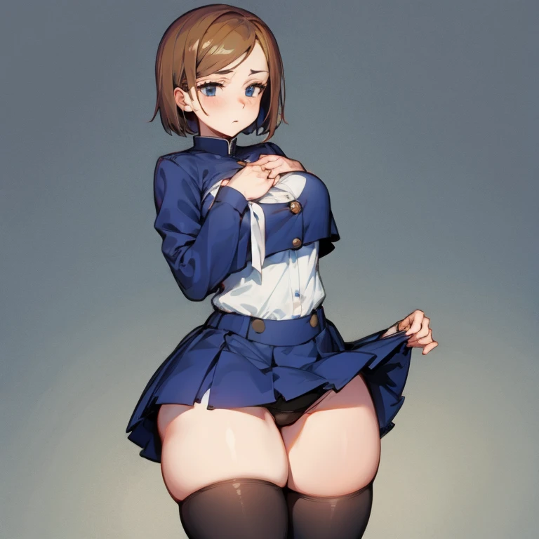 Best Quality, Master piece, mini skirt, big thighs, stockings