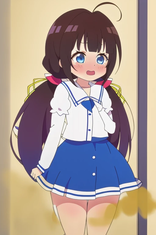 Hinatsuru Love, White beret, 8K, masutepiece, absurderes, Anime, screen cap,women stink,Attack with a fart,((tome'Small movements)),blush, Shy