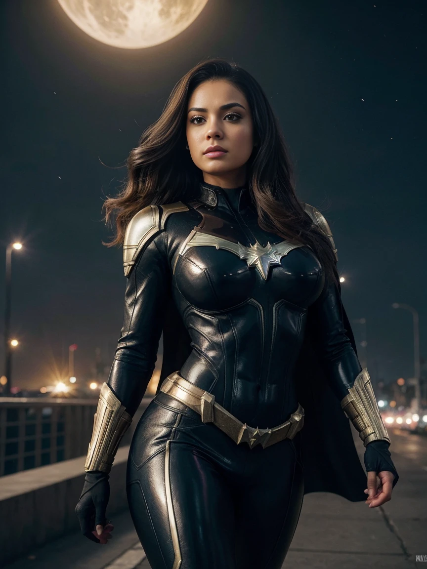 Fundo: cidade diurno,Batman Catwoman plus size blonde hair in latex suit walking in high heels through the city, Artgerm extremamente detalhado, Mulher do gato, Mulher-Gato, estilo artgerm, Wojtek FUS, CGsociety - W 1 0 2 4 - N 8 - I, Modelo IG | germe da arte,(realista:1.2),(Realismo),(tmasterpiece:1.2),(melhor qualidade),(Hiperdetalhamento),(8k,4k,intricada),(tiro de corpo inteiro:1),(85 millimeters),particle light,Iluminando,(alto detalhe:1.2),(Rosto detalhado:1.2),Milf Plus Size Black Hair,maquiar,perfect lighting,1 cinta,DC Super Hero Filme,Mulher-Gato em Batman,corpo plus sizeo,Mulher-Gato Loira),cabelo longo e detalhado,(Hands stretch out sharp clawrilho da morte,serious look, Hand with long claws extended,The whole body is wrapped in a fur coat,roupas de couro apertadas,Conjunto sexy,(Onas de trabalho aberto),salto alto,barriga saliente e quadris grossos,pernas grossas,peito enorme,(pele brilhante),pele brilhante,O vento sopra para o topo,Aura branca de poder,pupilas verdeundo de cascalho,terra quebrada,Centro de Gotham Diurno,(Pele finamente detalhada:1.3),cinematiclight,borda iluminada,ultrahigh-resolution,Melhor sombra,deliciado,OctaneRender,motor irreal,postura de luta,160cm de altura, rosto perfeito, boca perfeita, olhos perfeitos, high detailed, dramatic light, cinematic, dark ambient,big booty wide hips thick tall HD Definition realistic yellow latino Spanish mixed model super cute beautiful long curly hair ultra detailed ultra face ultra eyes in captain marvel costume galaxy in the background affect perfect view