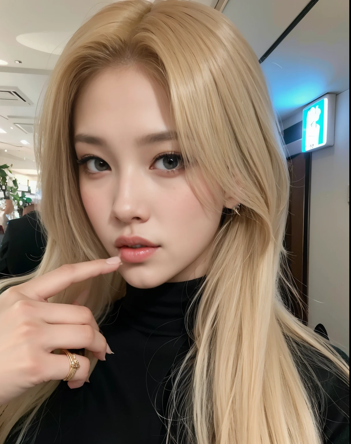Blonde woman with long hair and ring pointing at camera, Ava Max, Parque Jeon Somi , Lalisa Manobal, Retrato de Jossi de Blackpink, Jossi de Blackpink, Hermosa mujer surcoreana, Chica coreana, Cabello largo y rubio y ojos grandes, Yelena Belova, Anna Nikolanova aka Newmilky, Cabello largo y rubio y ojos grandes, 18 years old