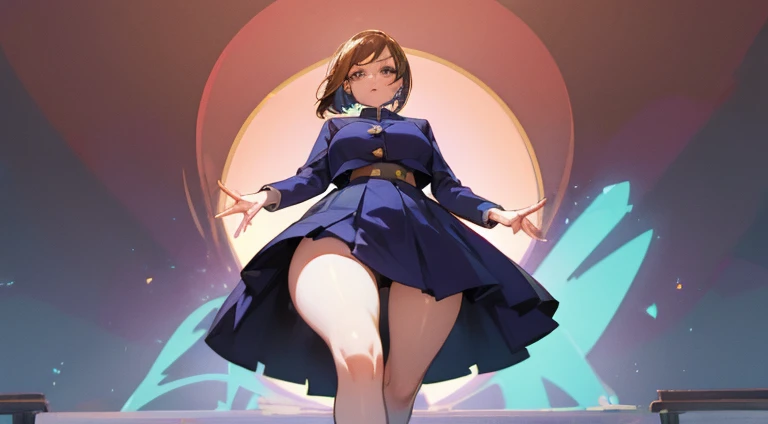 Best Quality, Master piece, mini skirt, big thighs, stockings