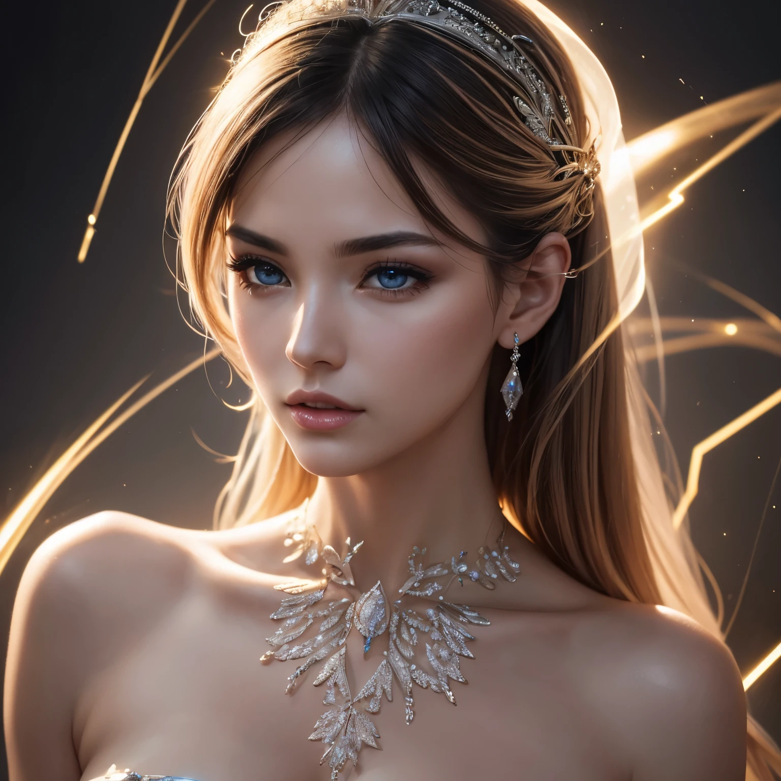 (best quality, 16k, RAW photo, incredibly absurdres, extremely detailed), (delicate, flashy and dynamic depiction), beautiful woman