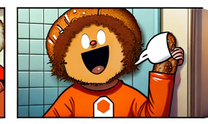 Instagram Joke: Kenny McCormick eat Big Mac on Bathroom Break