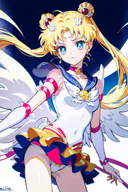 (masterpiece, top quality, best quality), 1girl, eternal sailor moon, (white panties:1.3)