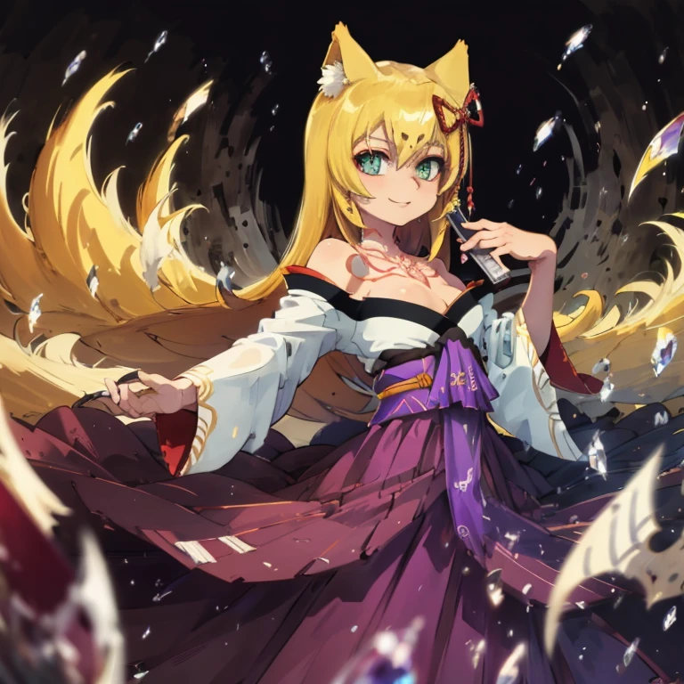 Tamamo-no-Mae, tamamomgq, elegant dress, pretty girl, cute girl, beautiful girl, 1girl, long intricate hair, intricate dress, cute eyes, amazing beauty and incredible presence, dynamic pose, delicate face, beautiful eyes, confident facial expression, 8k high detail, very detailed, digital painting, concept art, Shinkai Makoto art style, clear picture, rural village, full-body portrait, masterpiece, super fine photo, best quality, 8K super high resolution, 2D anime