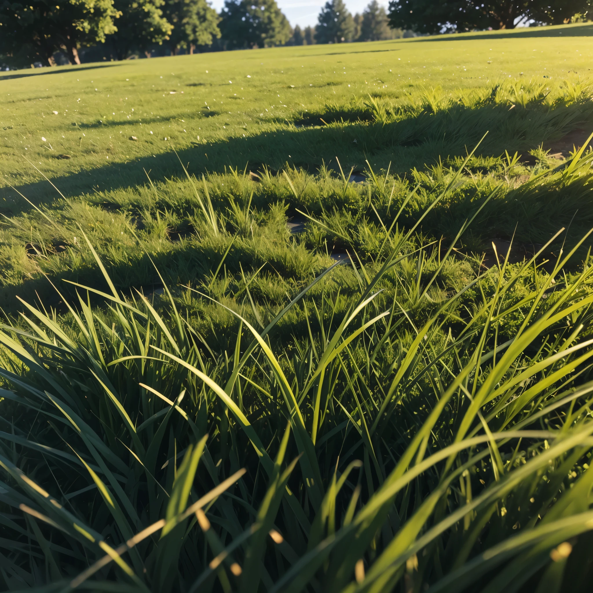 Close up photo of green grass, green, brigth grass, long grass