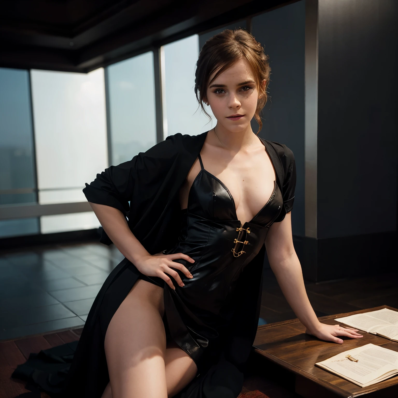 Emma Watson dressed as am erotic magician