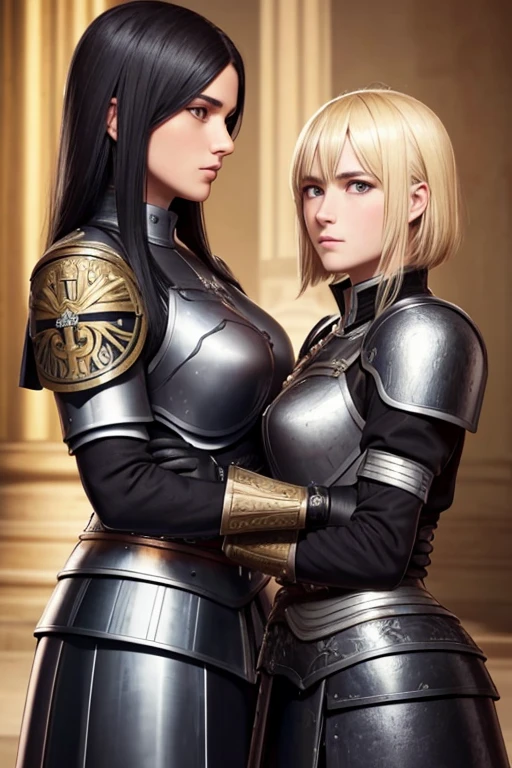 german womens, catholics, nazi , black hair,blondes, perfect face, detailed face, warriors roman, using armor, soft lesbians