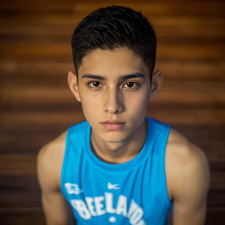 ((Besol blue ator Xolo Maridueña)), ((melhor qualidade)), ((real)) Jaime Reyes ,menino  fortinho, tanquinho, pelado, penis reto ereto grande duro