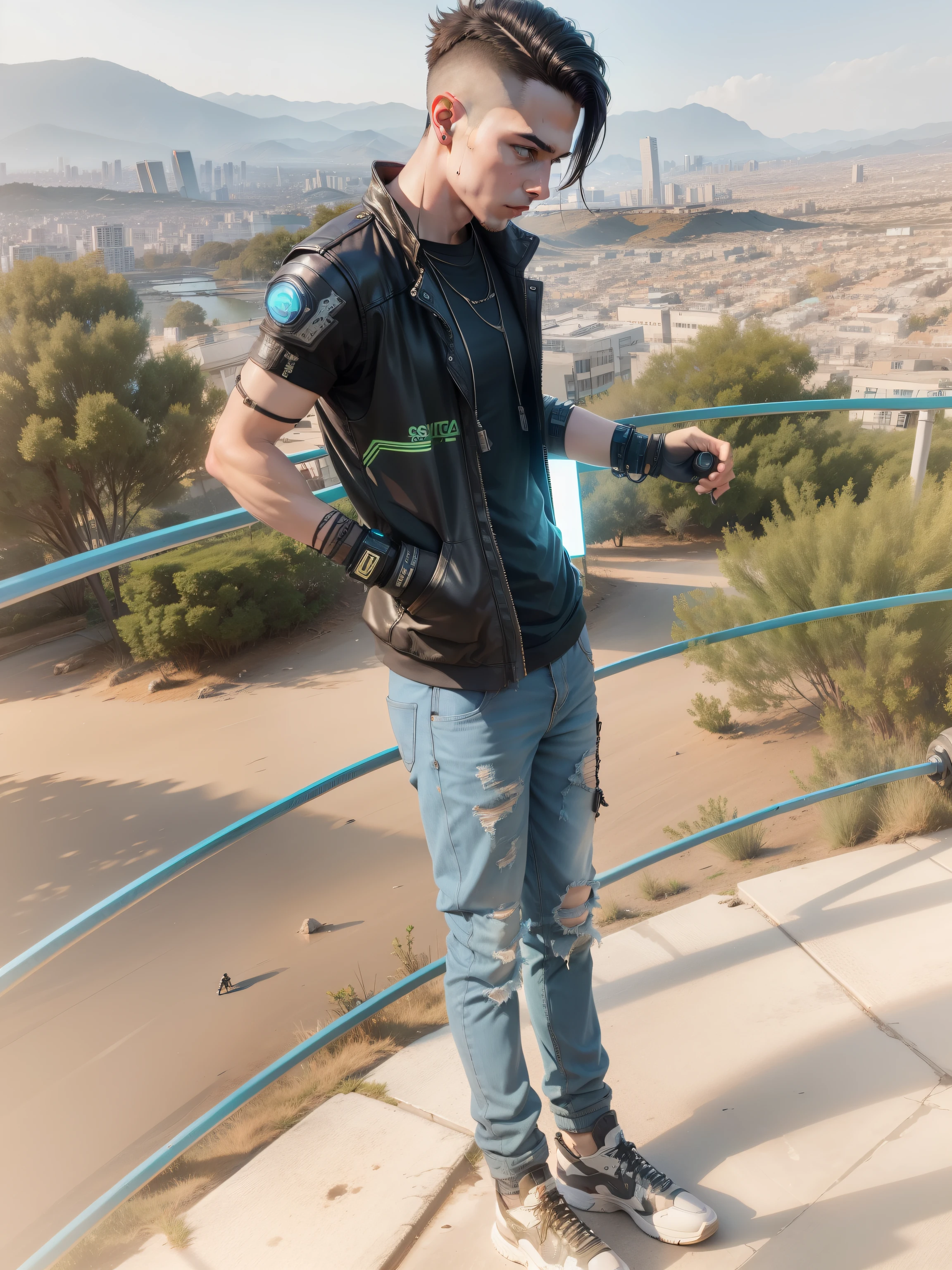 Change background cyberpunk handsome boy , realistic face , 8k