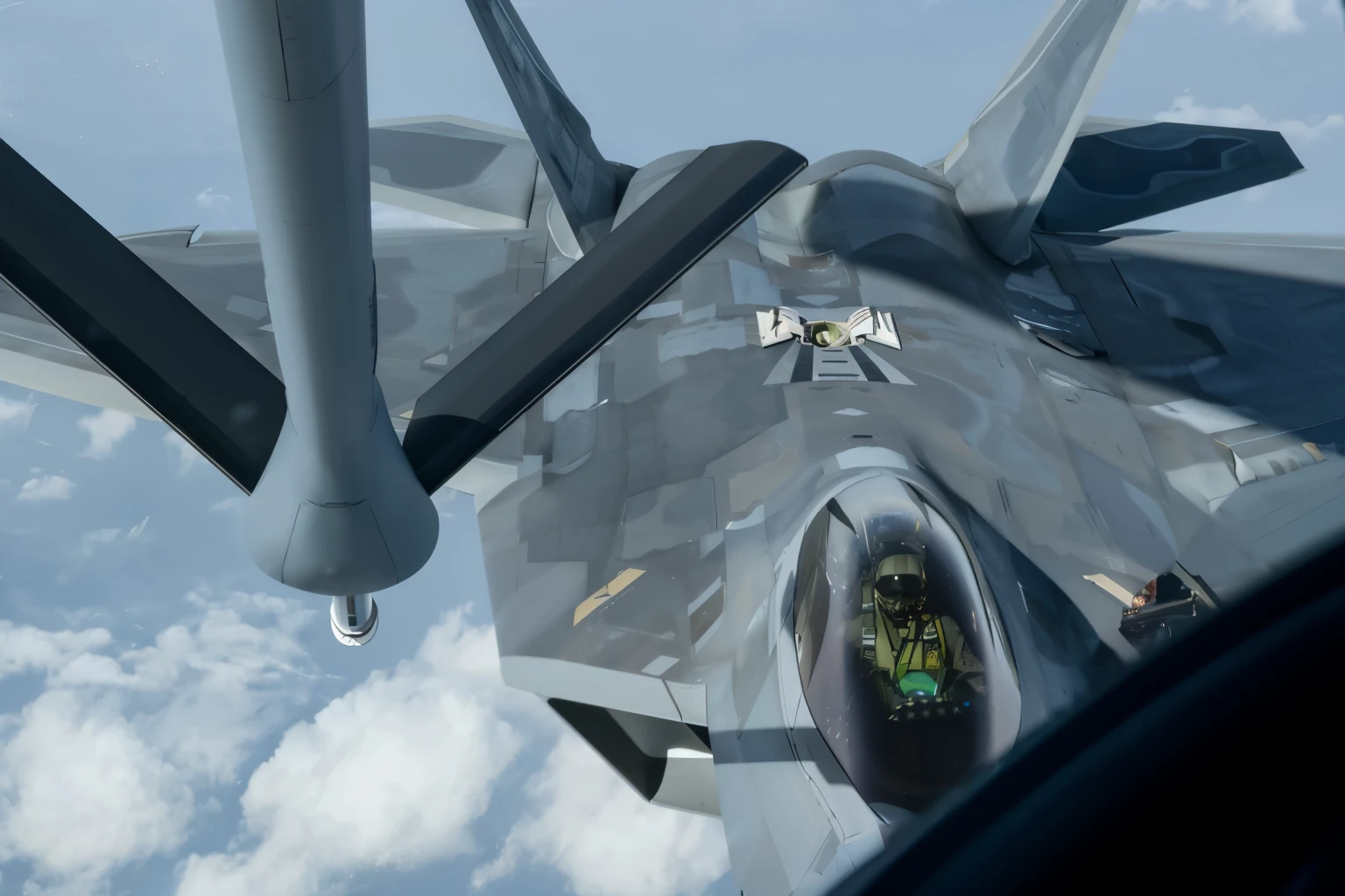 The part I want to fill in overlaps with the door part and cannot be seen, so I want to show as much of the aircraft as possible.,
