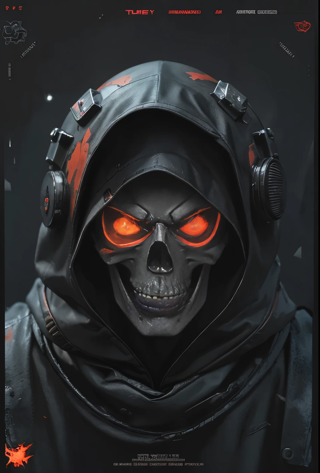 a close up of a skull with a hood and a cape, flaming grim reaper, beautiful male god of death, ghost rider, fiery skull contemplating life, glowing red skull, grim reaper, the grim reaper, 8 k highly detailed ❤🔥 🔥 💀 🤖 🚀, flaming skull, the king of death, evil death, dark but detailed digital art design,t shirt design,beefy style,design only,white background,no model,professional,high contrast,high-res,ultra-detailed,vivid colors,metallic accents,sharp focus,edgy,dynamic composition,gritty texture,rough brush strokes,mechanical elements,chrome effect,classic typography,retro style,distressed look,aggressive lines and curves,3D rendering,striking visual impact,dark shadows,strong branding presence,monochromatic palette,industrial aesthetic, helmet samurai /imagine prompt: skull fire with gun llustration for a logo with a black background, in bold outline style, jagged edges, trashcore, light shading --v 5.2