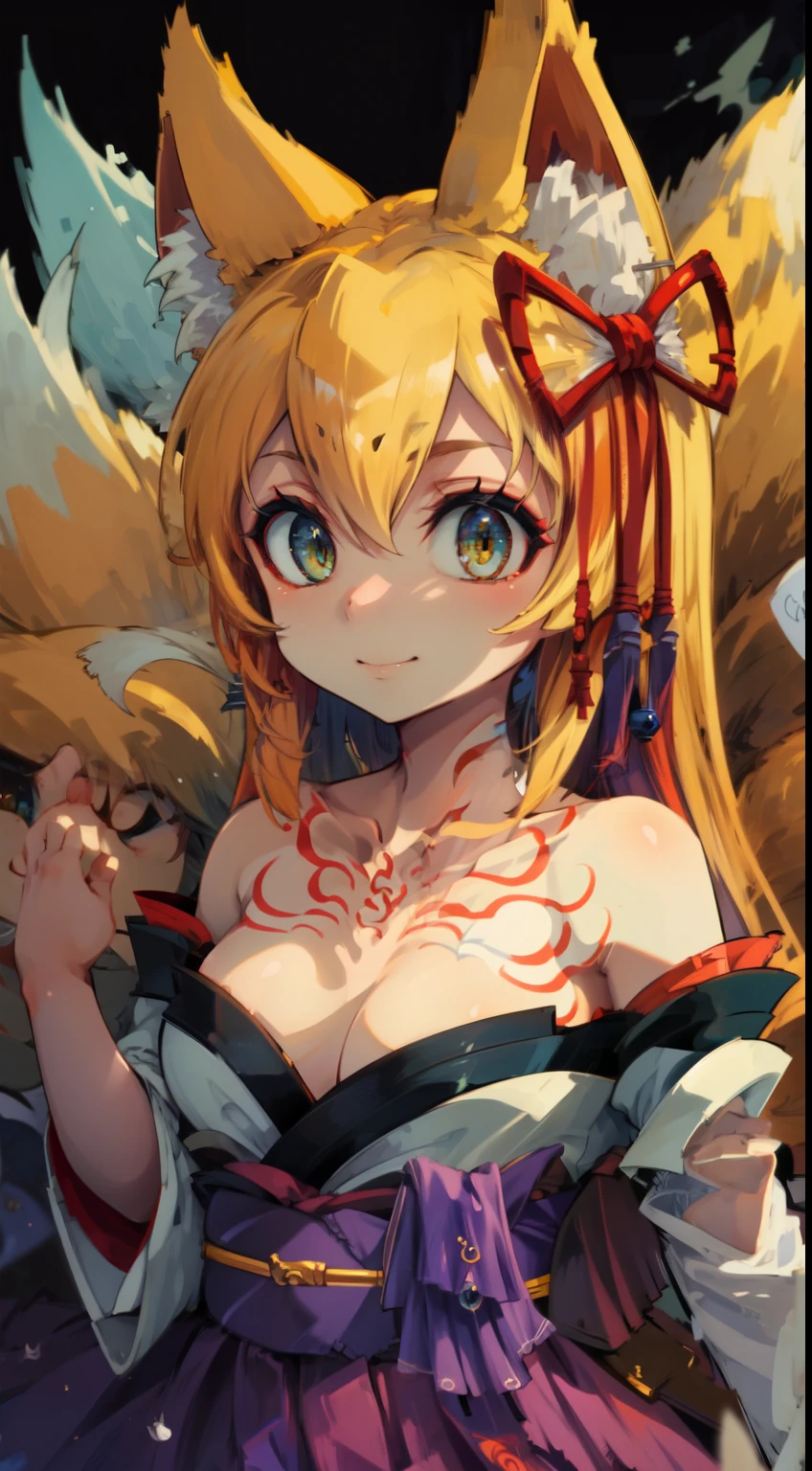 cute kitsune, beautiful kitsune, pretty kitsune, TamamoMGQ