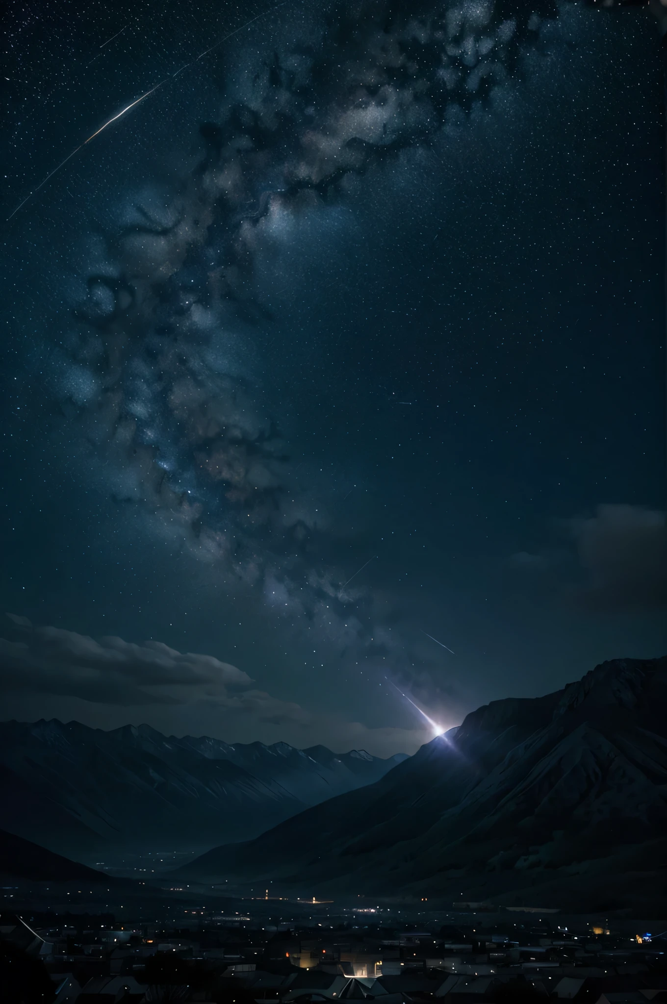 epic starry night, (Planetas), ((galaxias)), 4k, High definition, universo, (cores: rosa, ciano), holofotes