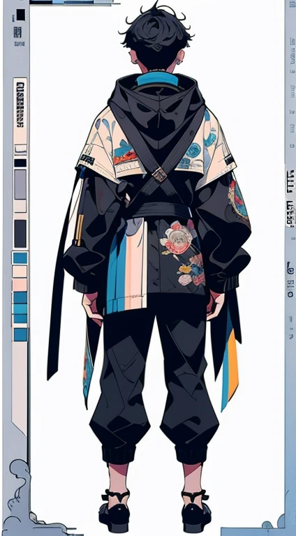 Character Sheet, a handsomeなmale people. Perfect face, grey eyes.male people、 CharacterDesignSheet,full body Esbian, full of details, Front view of the body, Body Back View, full body Esbianボディー, Front and back view,Hydrovision., ((masutepiece, Highest Quality)), Detailed face, CharacterDesignSheet,(three views from front, Back and sides)、(absurderes、hight resolution、ultra-detailliert、nffsw)、masterpiece、top-quality、1boy、独奏、a handsome、Dark hair、finely eye and detailed face、brow、Big Food、(white short pants)、espadrilles、ear piecing、Looking up from above,Wearing a hood、