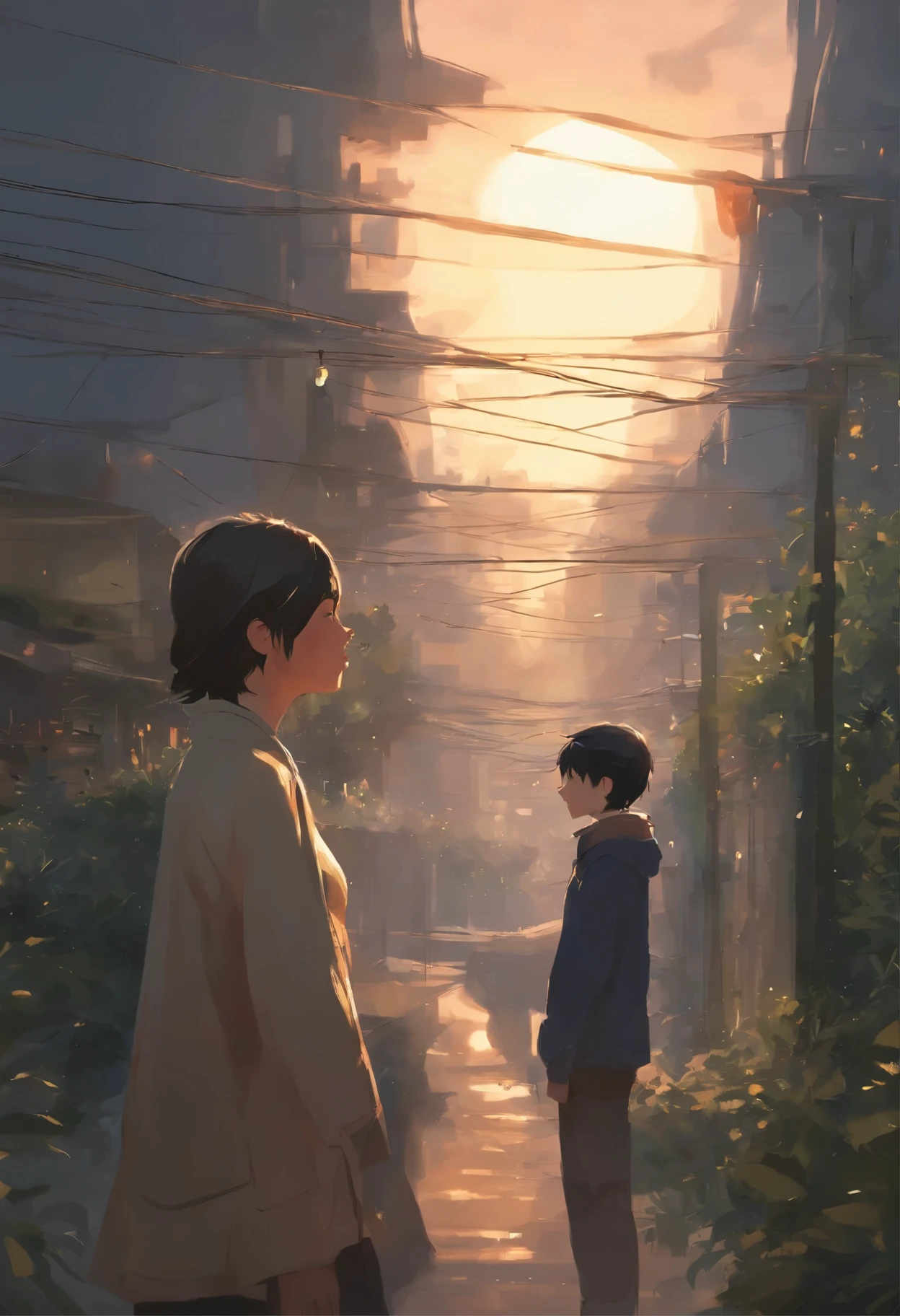 I'll be the sun,
I'll be the sky.
All I can do is burn in the distance.
I will be a house with strong walls.
Just remember - You mean the world to me. Makoto Shinkai and (Cain'Plague), sakimichan and makoto shinkai, guweiz, Arms, artwork in the style of guweiz, christmas style