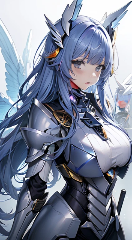 Bot Txt2Img default 17:28:33
((8K))、((32K))、((top-quality))、((masterpiece))、((超A high resolution))、detailed skin textures、Detailed Cloth Texture、Detailed metal texture、Raw photo、proffesional、Ultra-fine painting、((独奏))、((mechsエンジェルに扮した女性))、beutiful breast、concept-art、anime fantasy artwork、detailed fantasy art、Anime character with pale blue-violet hair and big white wings、(((Twin-tailed)))、(mechs:1.6)Sleek and menacing design、((super super heavy weapon, long range support armament))、Pure white and blue-violet armor、8k high quality detailed art、symmetrical wings、NSFW