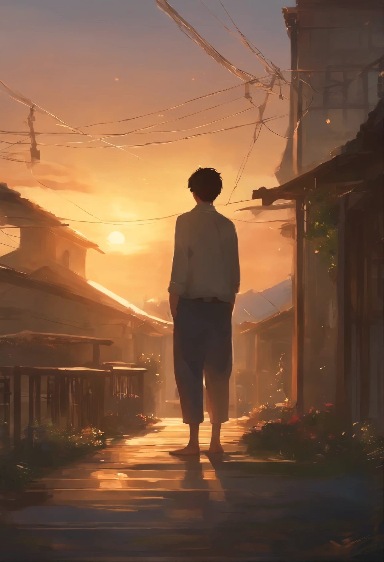 I'I'll be the sun,
I'I'll be the sky.
All I can do is burn in the distance.
I will be a house with strong walls.
Just remember: you mean the whole world to me.. Makoto Shinkai and (Cain'Plague), sakimichan and makoto shinkai, guweiz, arma, artwork in the style of guweiz, Christmas style, interworldly, people from different worlds,
