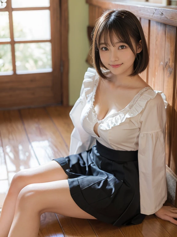 (Only one person), Pure Japanese young yukata girl, outstanding body, beautiful legs, wearing yukata, (lace panty), vivid makeup and lips, thick eyebrows, arranged black hair styles, sweet smile, secret temptation, professional portrait photography, sitting, lift up skirt, spread wide legs, soft sunshades, 