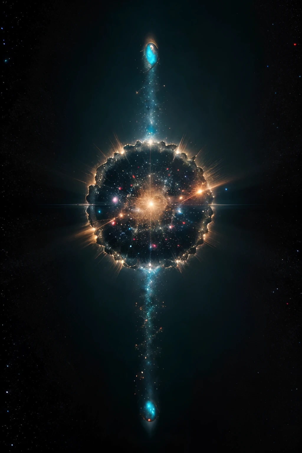 Title Image: Ephemeral Beauty of Ghost Galaxies: Visualize a scene where the translucent forms of ghost galaxies materialize from the cosmic void. Animate their gradual appearance, capturing the ephemeral and mysterious beauty of these celestial apparitions.