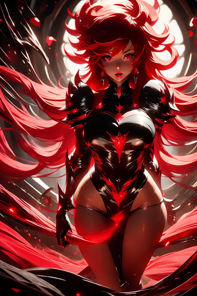 Rias Gremory. Akeno, chicas hermosas desnudas, senos enormes, pechos enormes, pelo rojo, cabello largo y rizado, pelo negro, cabello negro rizado, full body