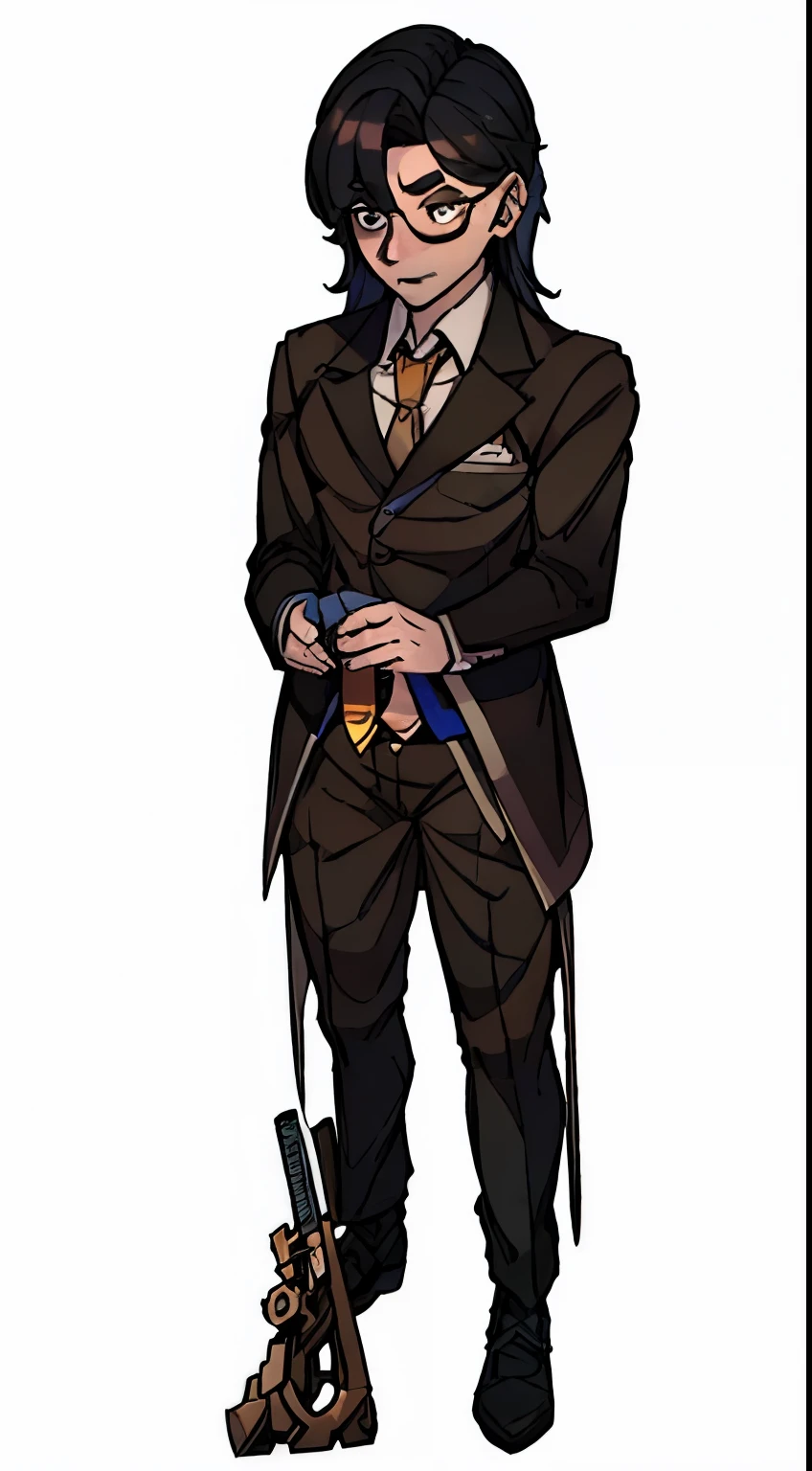 drawing of a man in a shirt and tie, Character art closeup, Character close up, detailed character portrait, character close up, Digitally colored, detailed character art, graphic novel fantasy style