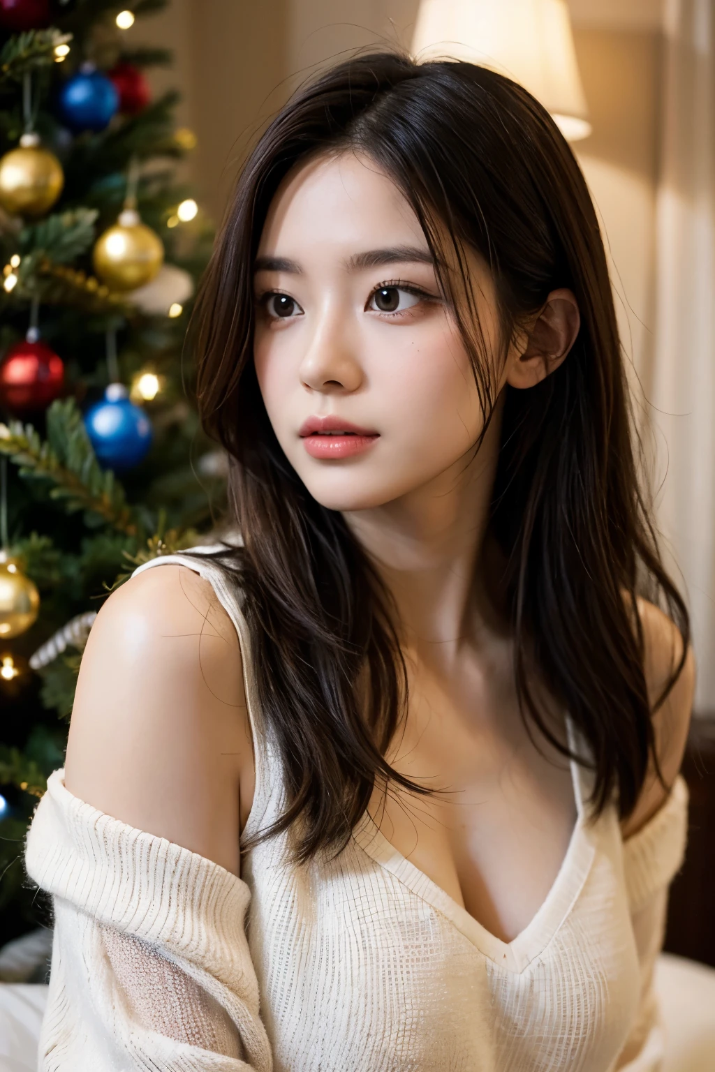 Beautuful Women,Best Quality,realisitic,Year-end and New Year holidays