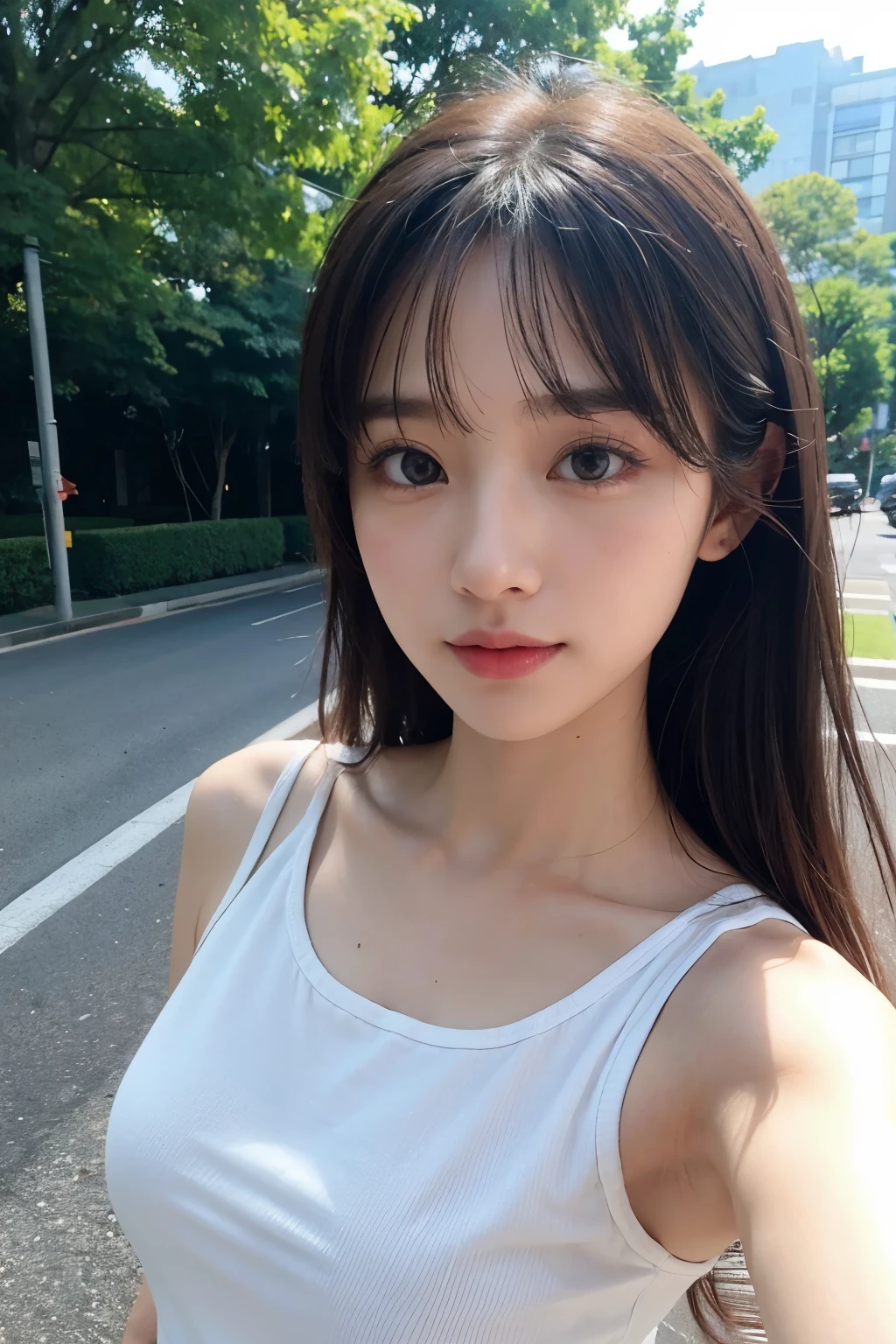 Beautuful Women,Best Quality,realisitic,Airu Ikumi,cute little,A sexy,Overexposed