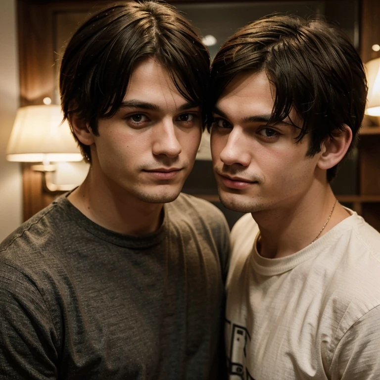 Two minor gay boys showing each other their penises