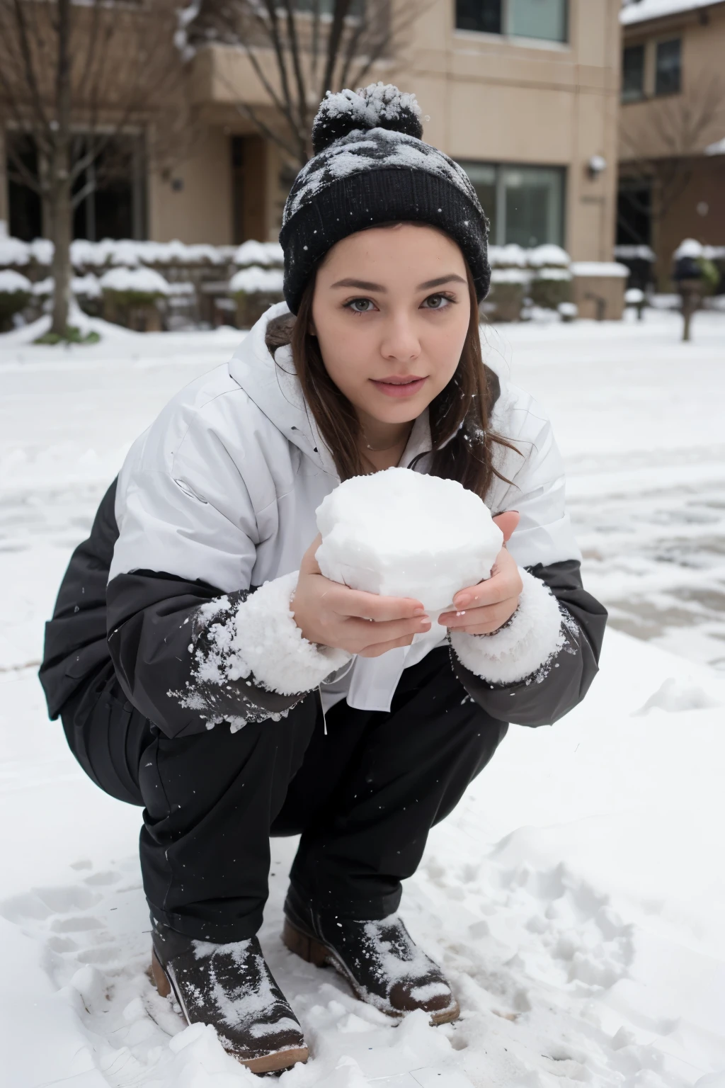 Make snow amage