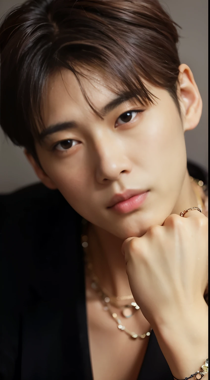 um close de uma pessoa com uma pulseira no pulso, Cai Xukun, Jinyoung Canela, Kim Siwoo, inspirado em Zhang Han, Wonbin Lee, Kim Doyoung, Hyung Tae, Jung Jaehyun, cara bonita, bonito e atraente, Artista coreano, Sakimichan, Yanjun Chengt, Heise Jinyao, Jungkook, handsome prince, Cha Eunwoo