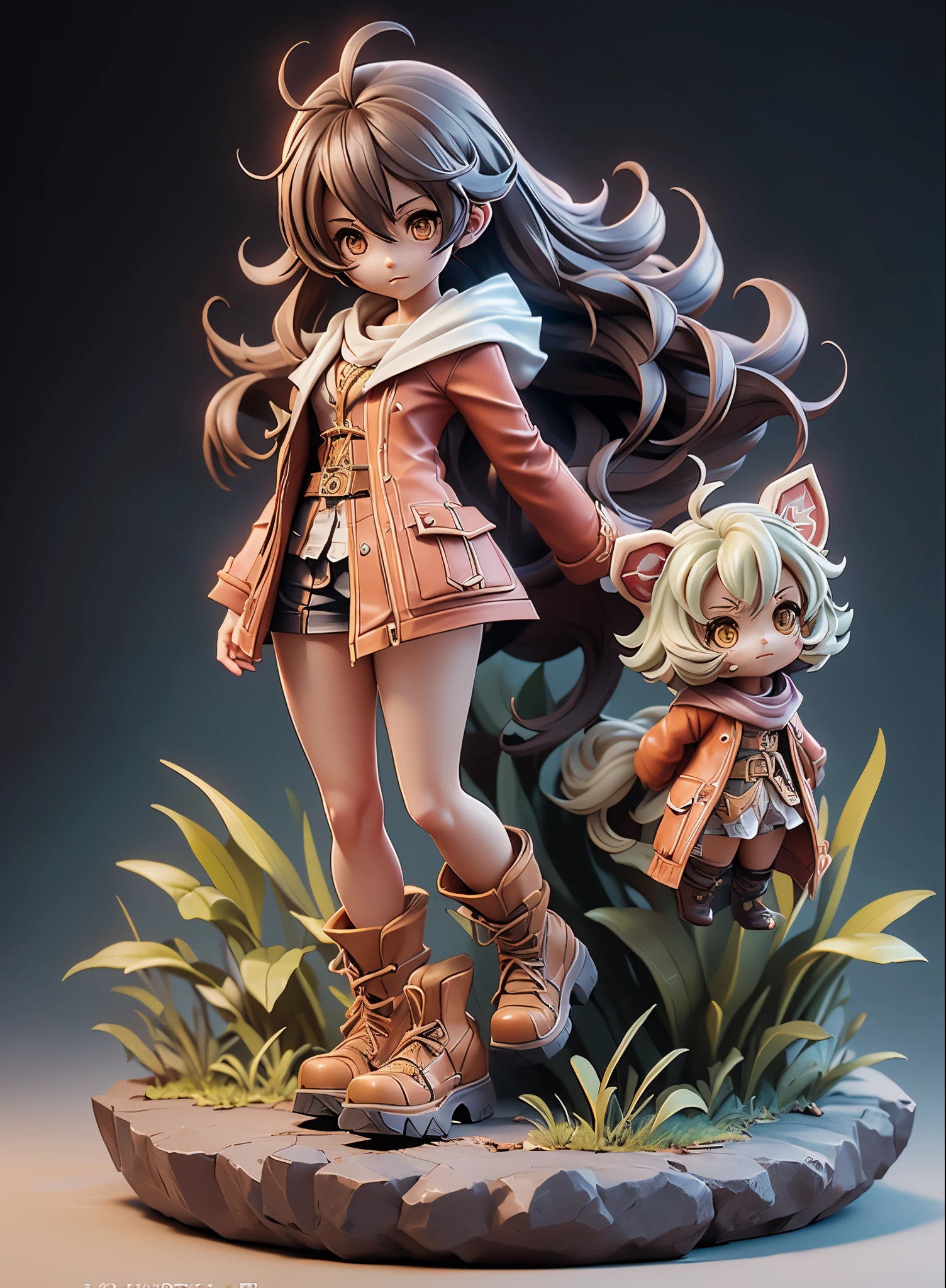 (Dynamic Angle:1.4), ((Full body posing:1.5),2. 5 d cgi anime fantasy artwork, Official Character Art, cushart krenz key art feminine, shadowverse character concept, 3 d render official art, anime goddess, jrpg character art, render of a cute 3d anime girl