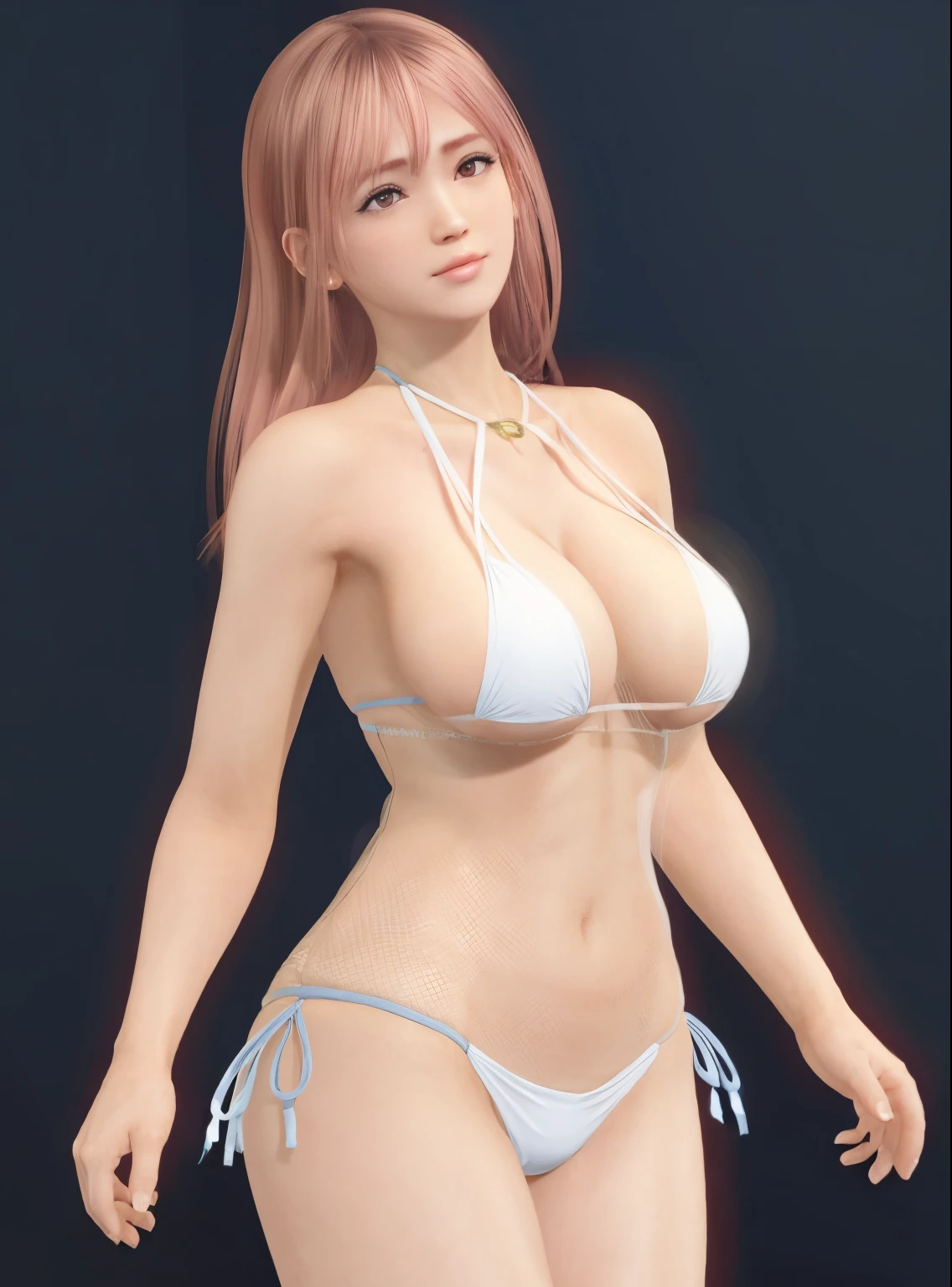 huge-breasted、maikurobikini、exposed breast、recess in the areola with protruding areola,、see through bikini、huge-breasted、portlate、Perfect Angle Pro Quality High Resolution Perfect Contrast Perfect Lighting Perfect Composition Perfect Wife Perfect Skin Perfect Hands Perfect Fingers Perfect Chest Perfect Hair Perfect Face Realistic Facial Feature Masterpiece、honoka、thighs thighs thighs thighs、shins、ankle、おbuttockフォーカス、buttock