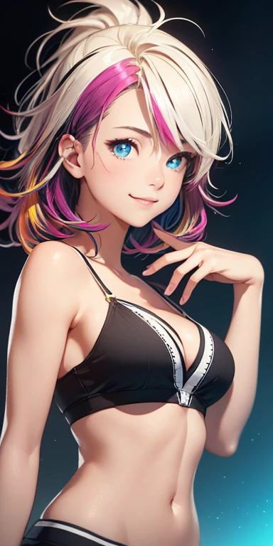 (masterpiece、top-quality、top-quality、Official art、Beauty and aesthetics:1.2)、(1 girl in:1.3)、ighly detailed、(Fractal Art:1.2)、White cotton bikini panties、colourfull、Supreme Detail、(Zentangle:1.2)、(dynamicposes)、(Abstract background:1.5)、(3 Layer Dresses:1.2)、(shinny skin)、(Multiple colors:1.4)、The upper part of the body、Transparent gauze、bare shoulders、blooming flower field、glistning skin、lightsmile、A sexy、Bust、barechested、frombelow、Raising your ass and waiting