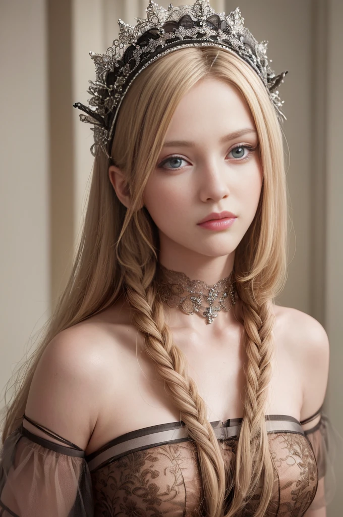 "best quality, ultra-high resolution, (fotorealistisch:1.4), 1girls, (ausgeblichenes aschgraues Haar:1), (seios enormes:1.2), Blick auf den Betrachter, Closeup" N0R4F, vollbusig,