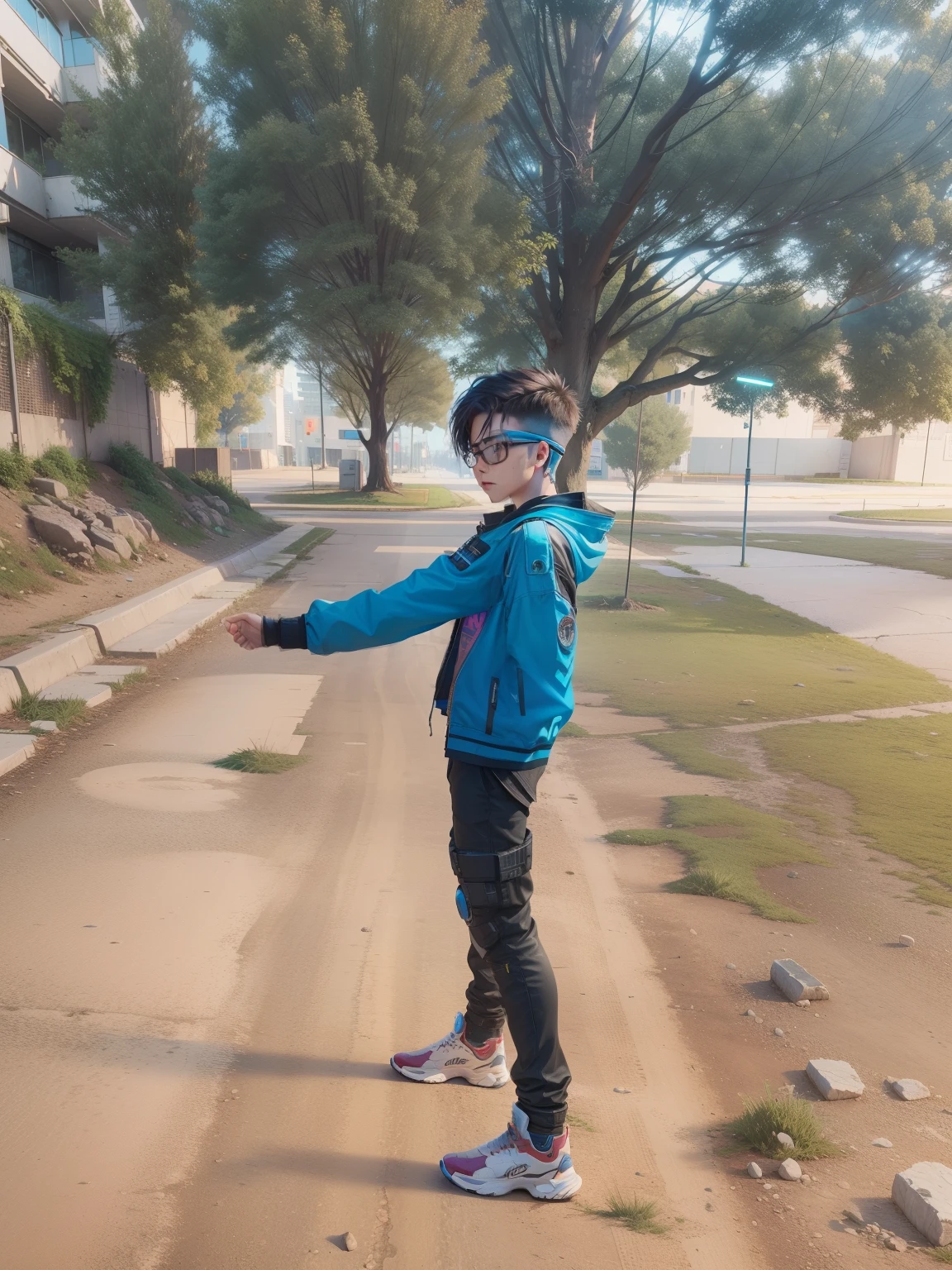 cyberpunk,smartboy,lighting realistic background,8k,u4