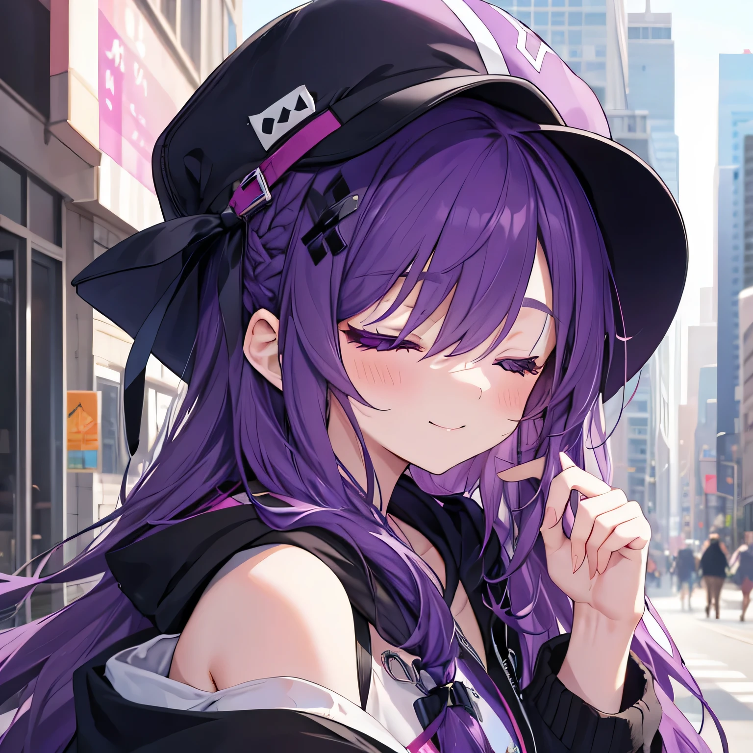Best image quality、(((Full Body Lesbian))),Character portrait、Excellent style、Beautiful feet、Leather shoes、Dynamic Pose、, young、Gothic Lolita, (((Light purple hair))), Purple eyes, (mascara), Blunt bangs, ((Hair above the eyes)), Long Hair, Pink mixed hair、Mesh color pink、Medium chest, Frills, good、Black clothes、white bread cover、(((white bun hair accessory cover))),白いFrills, Black Theme, ((Black Chinese Dress)), Faithfully, (((Eye focus))), (((Laughter))), The background is blurred, Hollow Eyes, Black Theme、Displaying the viewer, (((night))), (((hair ornaments))), Neatly cut bangs